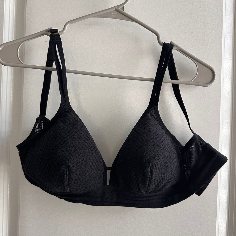Lively Black Deco Mesh Bralette